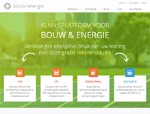 Tablet Screenshot of bouw-energie.be